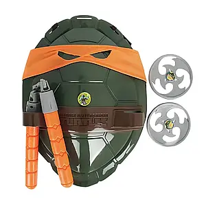 Бойовий набір Черепашки Ніндзя Мікеланджело: маска, панцир, 2 сюрікена, нунчаки