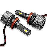 Лампи H11 Led у протівотуманки Kelvin 35W Kseries автолампи 8000Lm 6000K, фото 7
