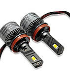 Лампи H11 Led у протівотуманки Kelvin 35W Kseries автолампи 8000Lm 6000K, фото 9