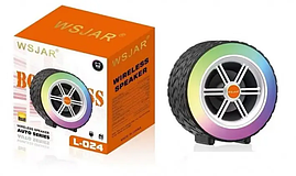 Портативна бездротова Bluetooth колонка WSJAR L-024 Компактна колонка з підсвіткою й унікальним дизайном