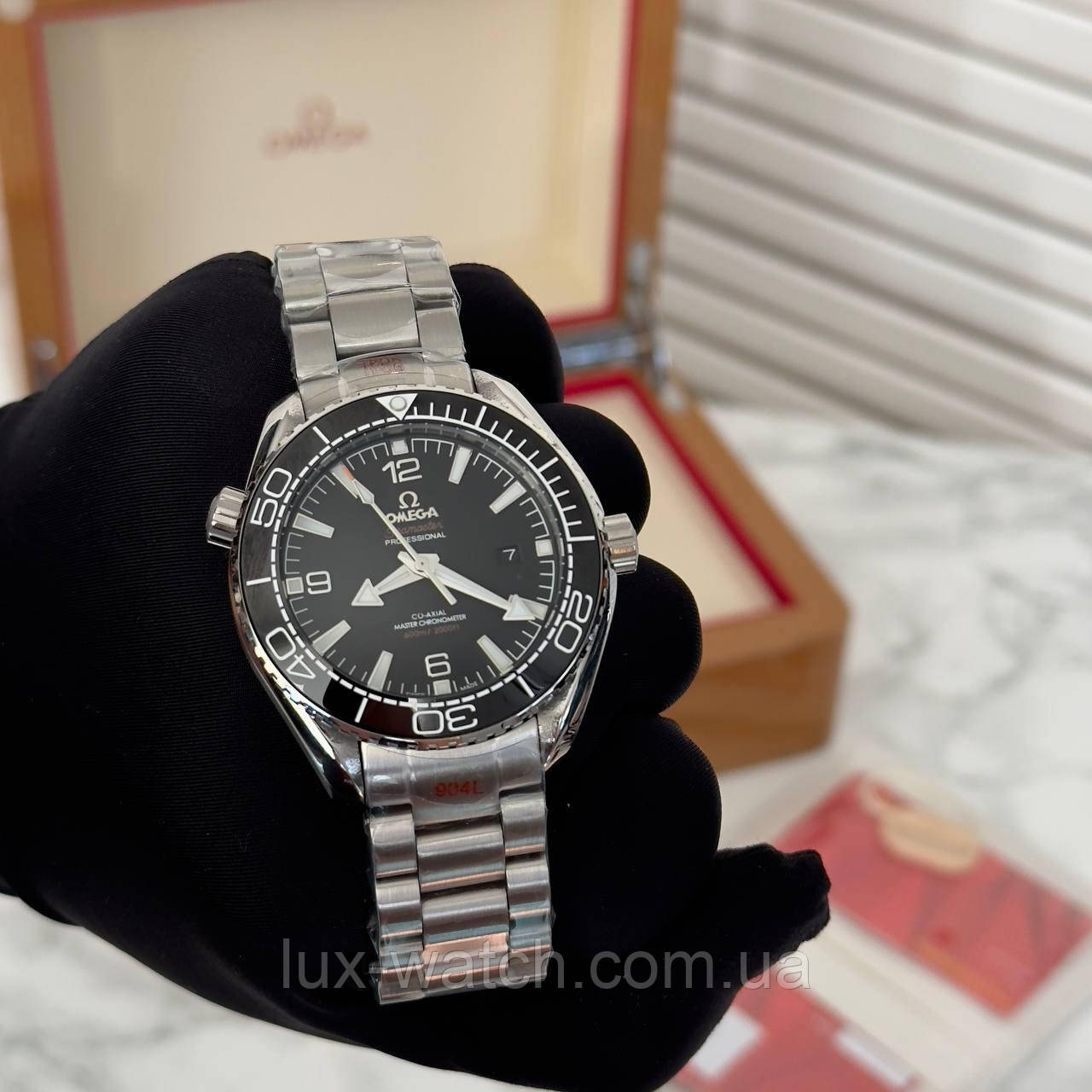 Наручний годинник Omega Seamaster Co-Axial Silver-Black