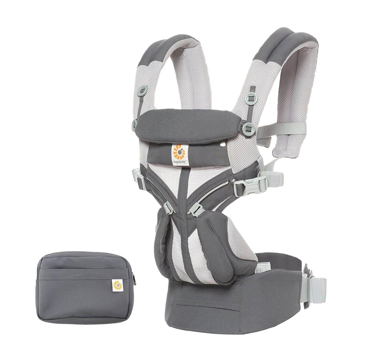 Рюкзак-переноска Ergobaby Omni 360 Baby Carrier All-In-One Cool Air Mesh з народження Carbon Gray