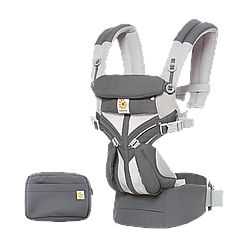 Рюкзак-переноска Ergobaby Omni 360 Baby Carrier All-In-One Cool Air Mesh з народження Carbon Gray