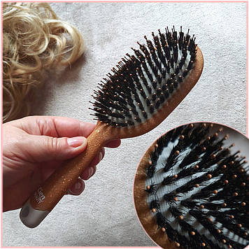 Гребінець масажний овальний комбінованний з щетиною для волосся Cien Beauty (Німеччина)