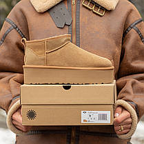 Зимові Жіночі Черевики UGG Classic Ultra Mini Platform Brown / УГГ Класик Ультра Міні Платформ Коричневі, фото 3