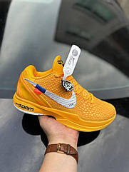 Eur38-46 жовті баскетбольні кросівки Nike Zoom Kobe 6 Yellow чоловічі баскетбольні кросівки