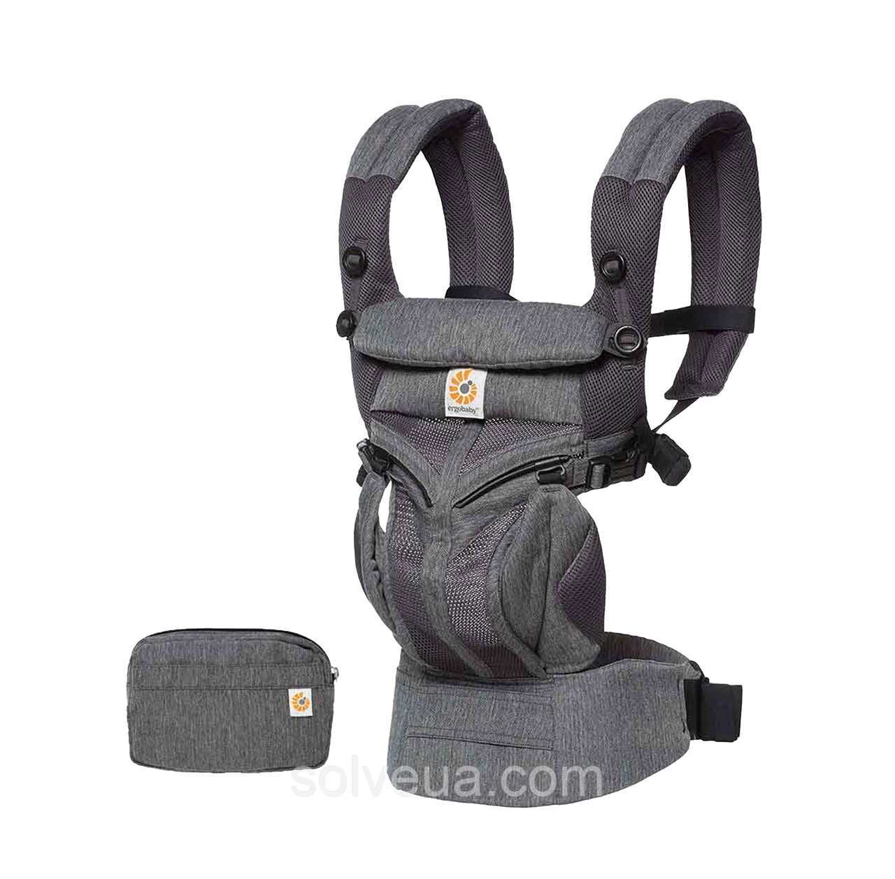 Рюкзак-переноска Ergobaby Omni 360 Baby Carrier All-In-One Cool Air Mesh з народження Classic Weave solve
