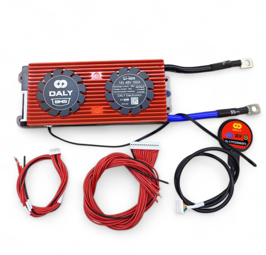 Smart BMS контролер Daly 14S 48 вольтів 100A з Bluetooth і CAN