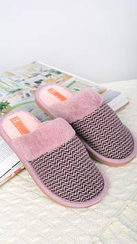 Капці жіночі кімнатні бузкові код Тп170