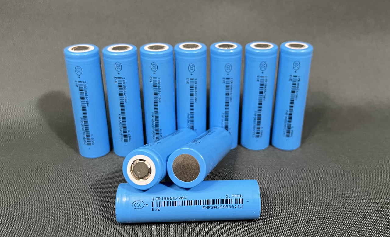 Акумулятор літій-іонний 18650 EVE ICR 2500mah 3.6V