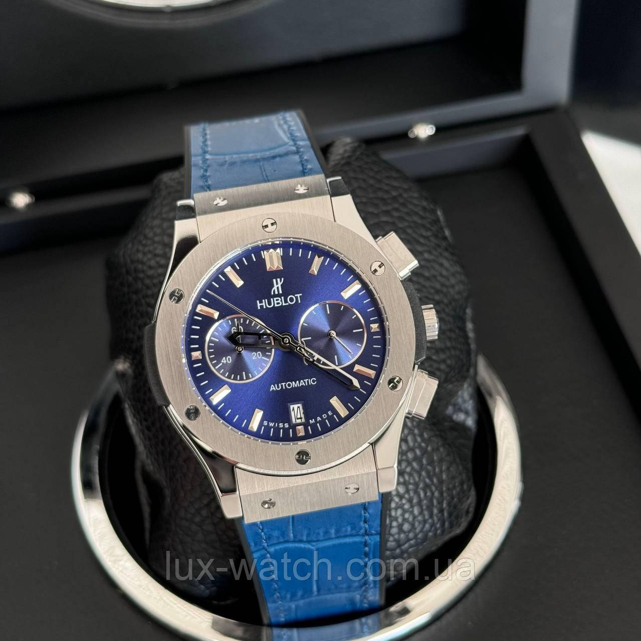 Наручний годинник Hublot Classic Fusion Silver-Blue