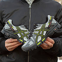 Зимові Чоловічі Кросівки Asics Gel-Kahana 8 Gore-Tex Grey Green / Асікс Гел-Кахана 8 Гор Текс Сірі із Зеленим, фото 3