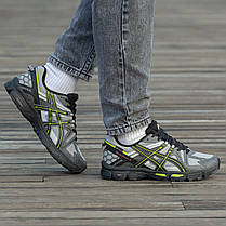 Зимові Чоловічі Кросівки Asics Gel-Kahana 8 Gore-Tex Grey Green / Асікс Гел-Кахана 8 Гор Текс Сірі із Зеленим, фото 6