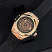 Зовнішній модний годинник Hublot Big Bang Sang Bleu Black/Gold, фото 4