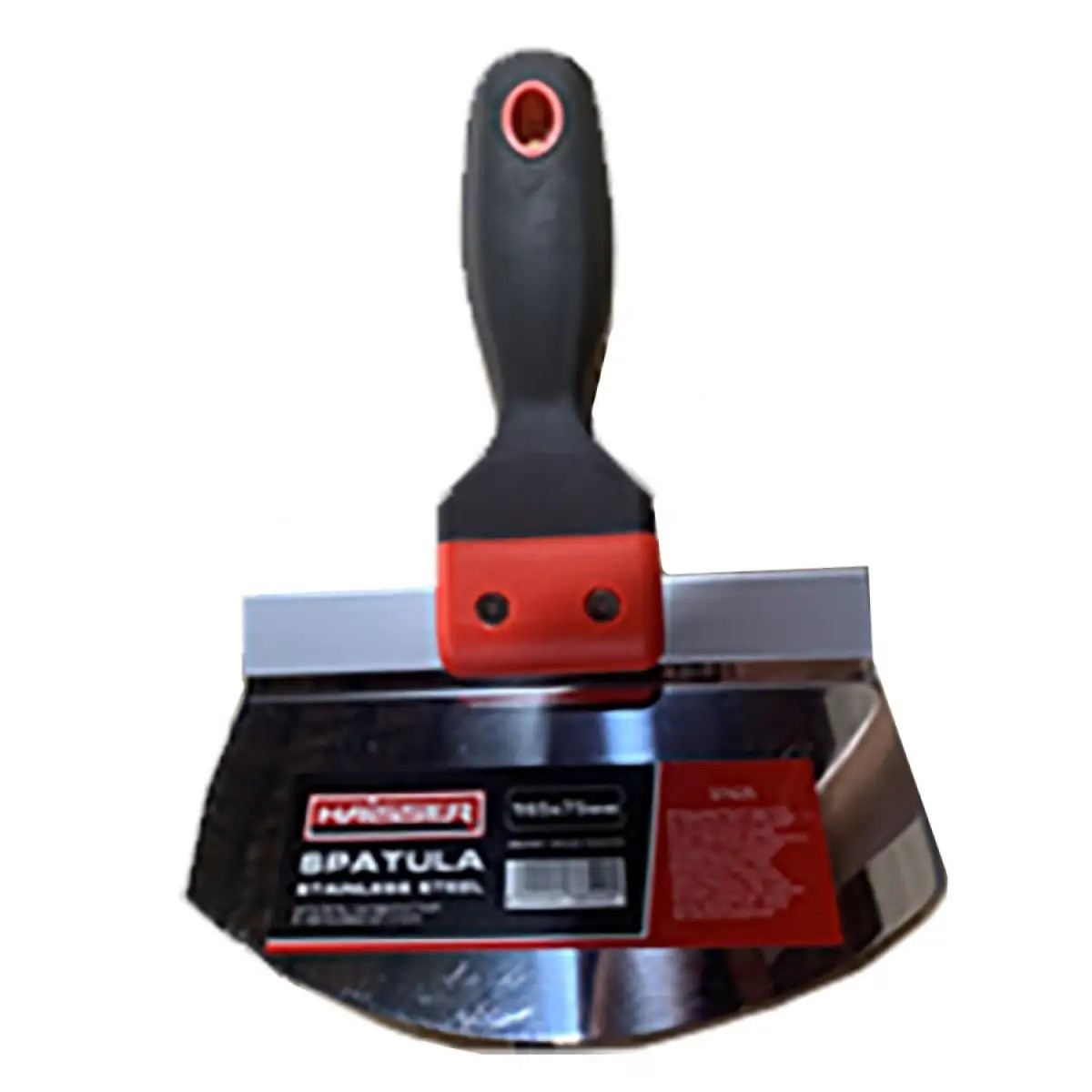 Шпатель напівкруглий з нерж. сталі 165х75мм Haisser 37425