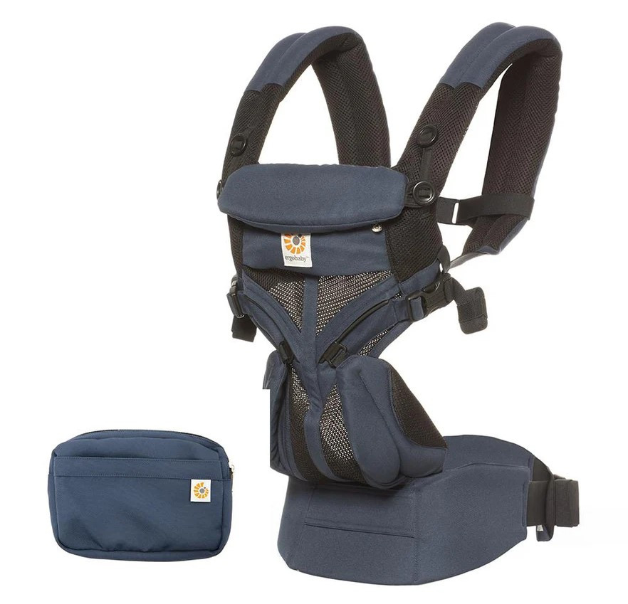 Рюкзак-переноска Ergobaby Omni 360 Baby Carrier All-In-One Cool Air Mesh з народження Raven