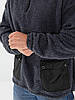 Чоловіча зимова кофта худі із хутра "баранчик" на флісі з коміром стійкою на блискавці та накладними кишенями, фото 8