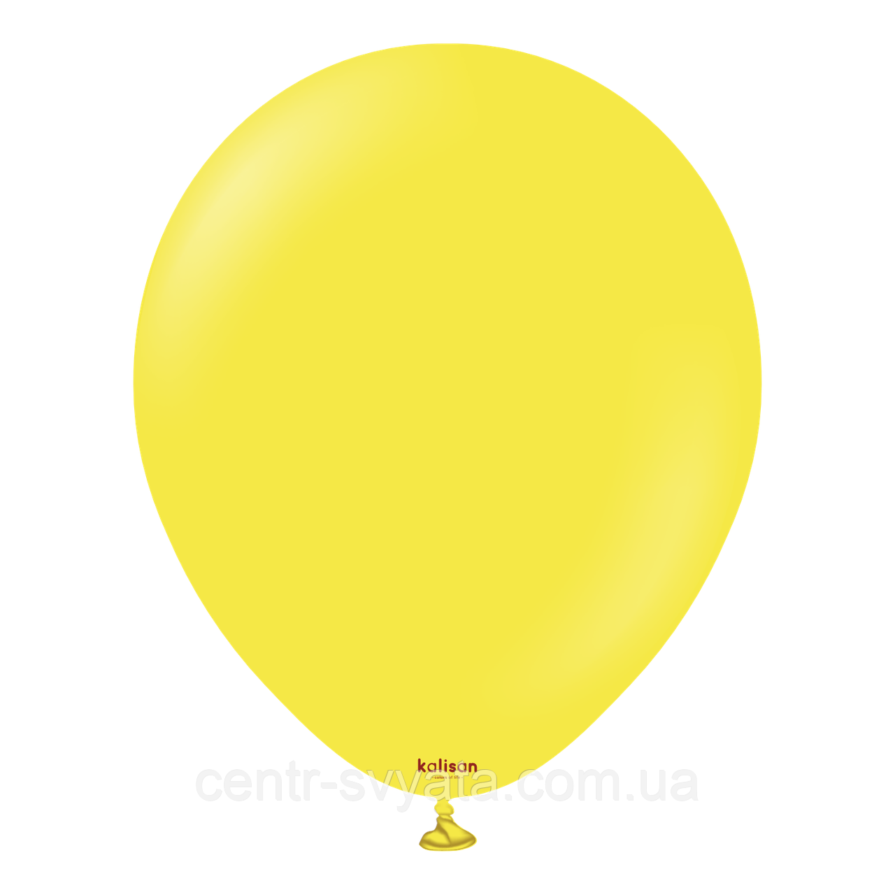 Латексна кулька Kalisan 12"(30 см) Standard Yellow | Пастель жовтий