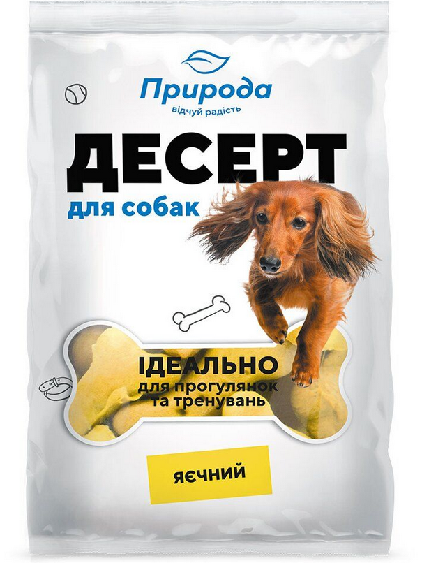 Природа Десерт «Яєчний» ласощі для собак 550 г