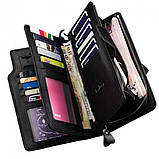 Стильний чоловічий гаманець, Гаманці клатчі чоловічі, Місткий гаманець горизонтальний VM-69, фото 3