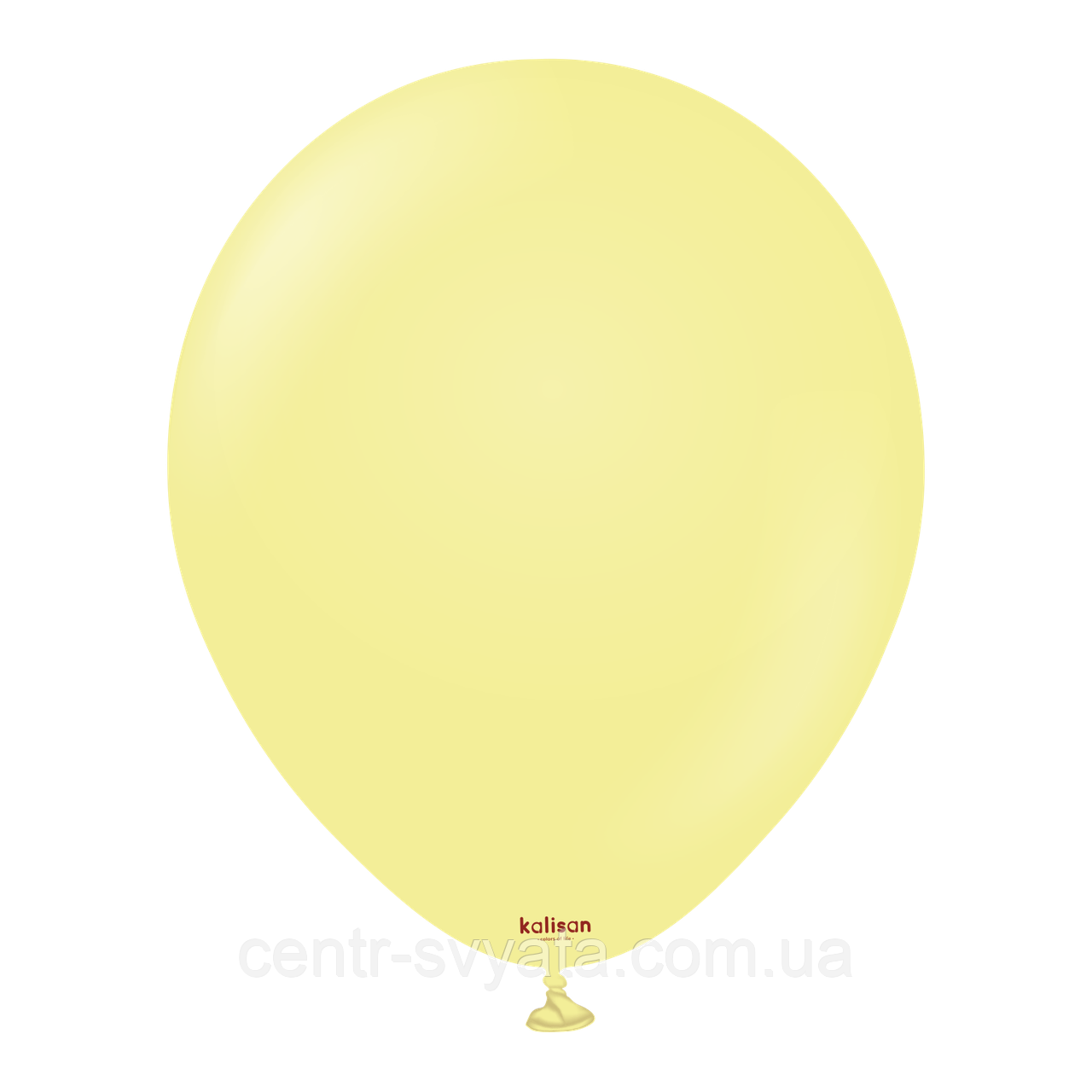 Латексна кулька Kalisan 12"(30 см) Macaron Yellow | Макарун жовтий