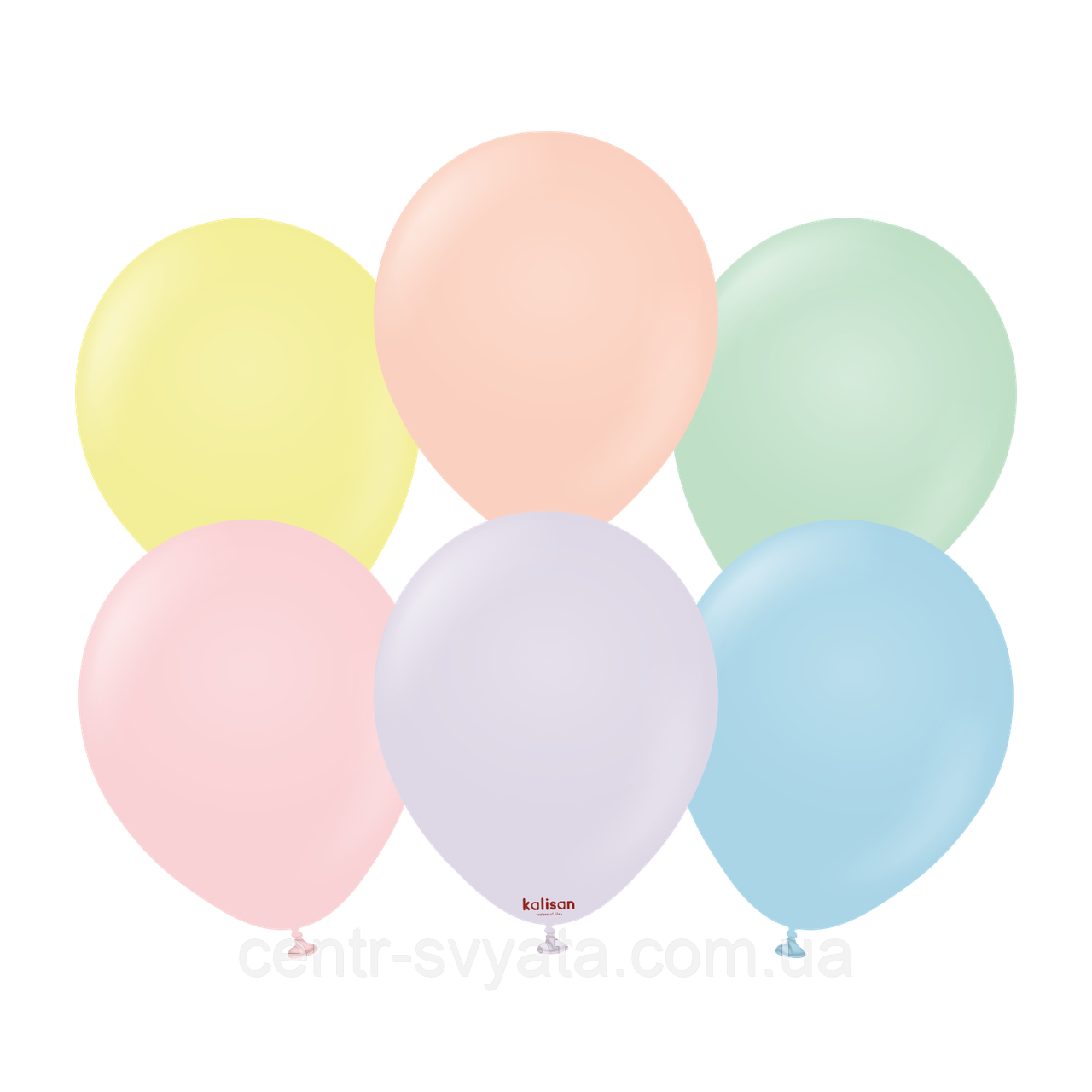 Латексна кулька Kalisan 12"(30 см) Macaron Assorted | Макарун асорті