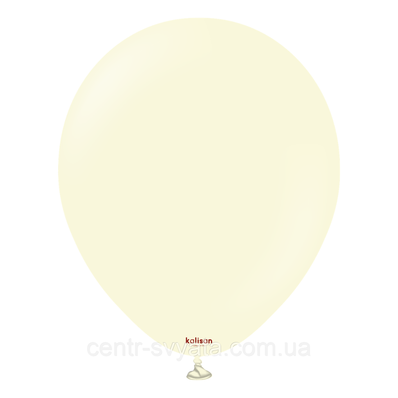 Латексна кулька Kalisan 12"(30 см) Macaron Pale Yellow | Макарун блідо-жовтий