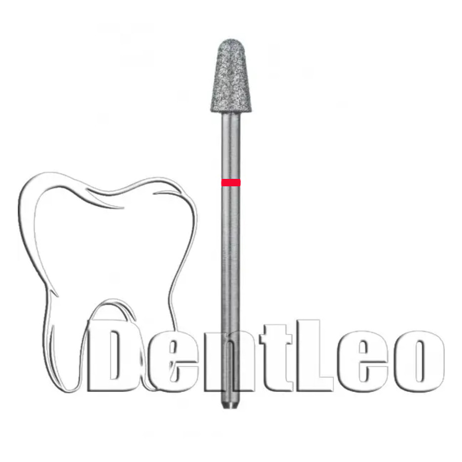 Бор алмазний конусний з півсферою на торці - 194.090.050 (ЧЕРВОНА)