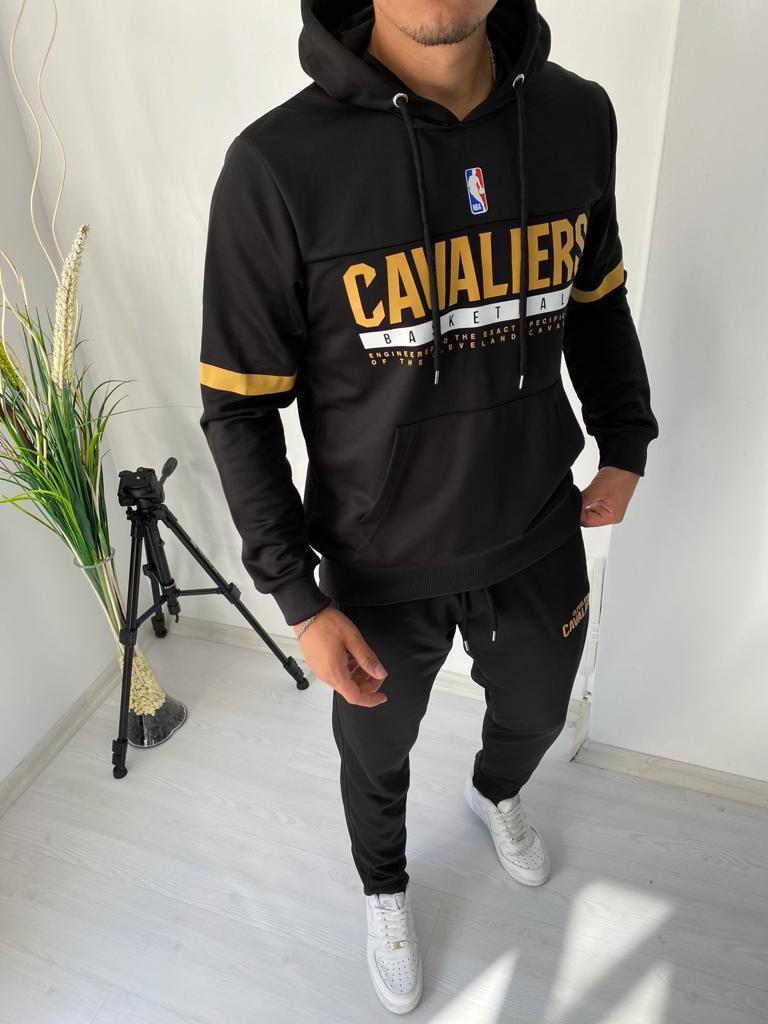 Чоловічий спортивний костюм NBA Cavaliers Cavs M2203 чорний, фото 1