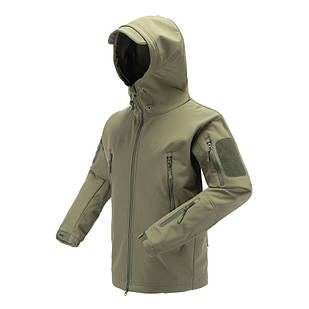 🔥 Куртка Soft Shell "ESDY 105" - Олива (непромокаємий куртка, тактична, нгу, зсу, військова)