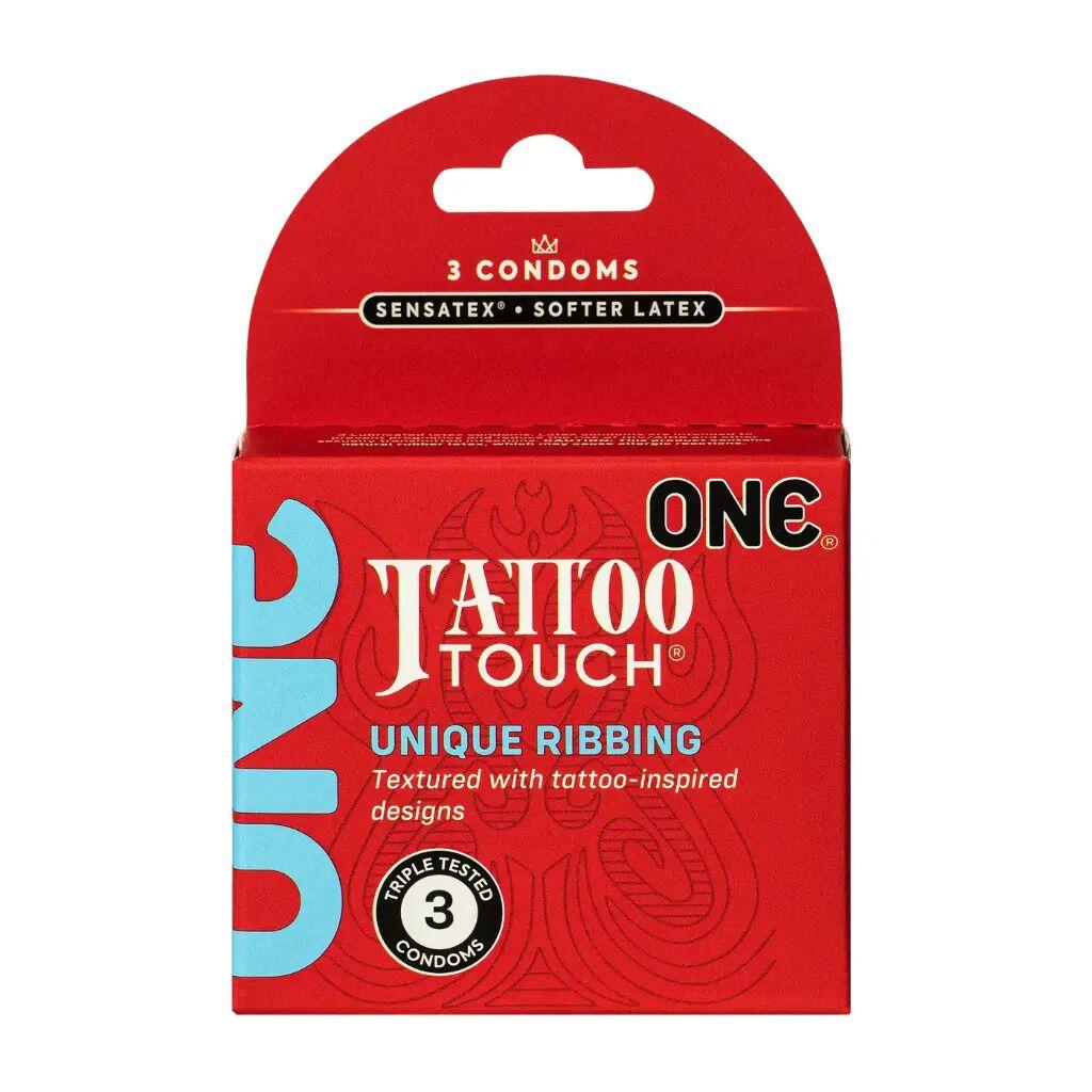 Презервативи ONE Tattoo Touch 3 шт., картонна коробка