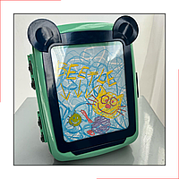 Двостороння валізка-рюкзачок для творчості мольберт столик набір для малювання подарунок для дітей