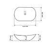 Умивальник (раковина) VBI TURIN MARBLE BLACK GLOSSY накладний, фото 3