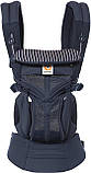 Рюкзак-переноска Ergobaby Omni 360 Baby Carrier All-In-One Cool Air Mesh з народження Pink Stripes solve, фото 5