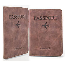 Обкладинка на паспорт коричнева