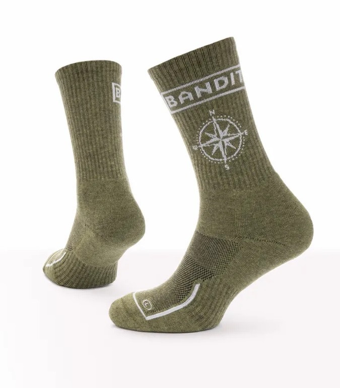 Трекінгові шкарпетки "Bandit" Compass Olive демісезон, фото 1