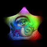 Подушка нічник — подарунок на Новий рік і Різдво — дитячий нічник із символом 2025 року — нічник у формі змії, фото 6