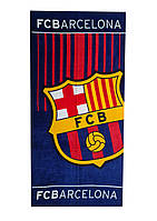 Пляжний Рушник Футбольний Клуб Barcelona 75*150 Синього Кольору Бавовняний Piramit Туреччина
