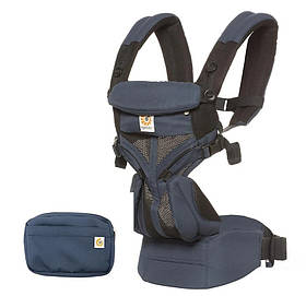 Рюкзак-переноска Ergobaby Omni 360 Baby Carrier All-In-One Cool Air Mesh Raven з народження