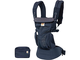 Рюкзак-переноска Ergobaby Omni 360 Baby Carrier All-In-One Cool Air Mesh Pink Stripes з народження