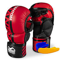 Рукавиці для ММА Phantom APEX Red L/XL (капа в подарунок))