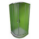 Душова кабіна Veronis KN-3-100 матове скло (з піддоном) 100х100х195, фото 2