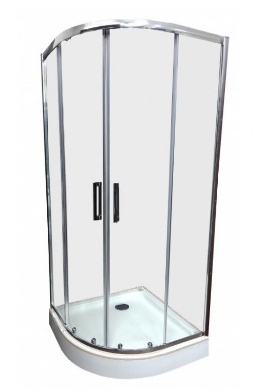 Душова кабіна Veronis KN-3-100 100х100х180 прозоре скло без піддону, фото 1