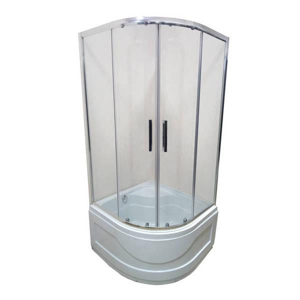 Душова кабіна VERONIS KV-3-90 прозоре скло 90х90х195, фото 1