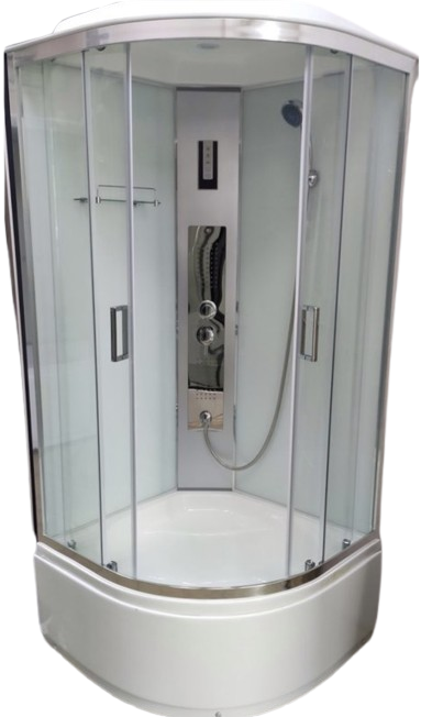Душовий бокс VERONIS BV-4-90 хром 90х90х220, фото 1