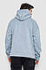 Худі чоловіче на флісі однотонне, колір світло-сірий, 177R058, фото 4