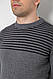 Светр чоловічий в смужку, колір сірий, 161R1029, фото 5