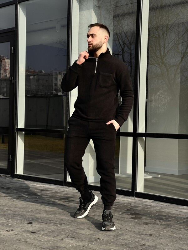 Базовий флісовий костюм Intruder Fleece чорного кольору