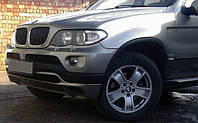 Накладка на передний бампер рестайлинг (грунт под покраску) для BMW X5 E-53 1999-2006 гг