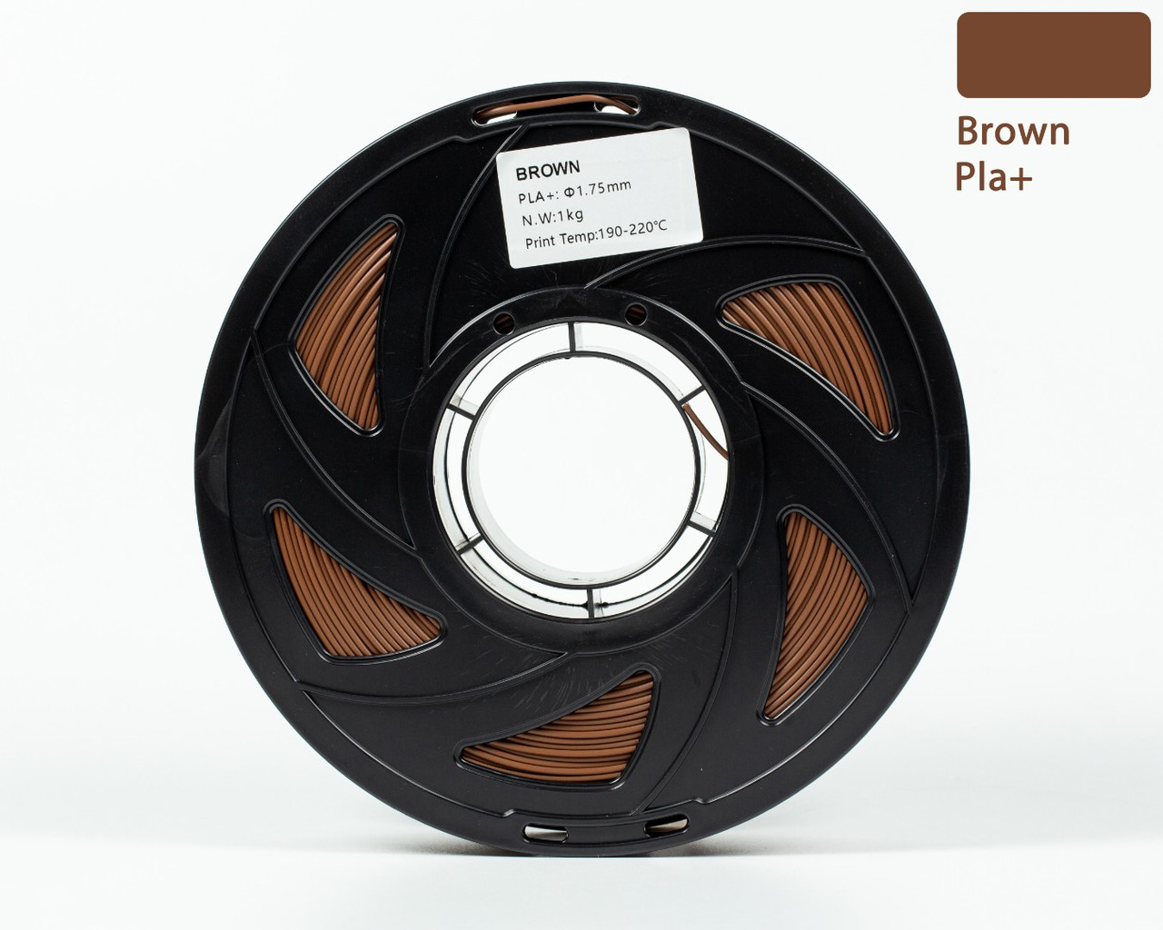 Пластик філамент для 3D-друку UA3D PLA PLUS Brown 1.75мм, 1кг, Коричневий